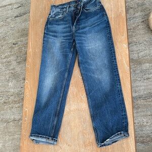 Zara High Rise Blue Jeans